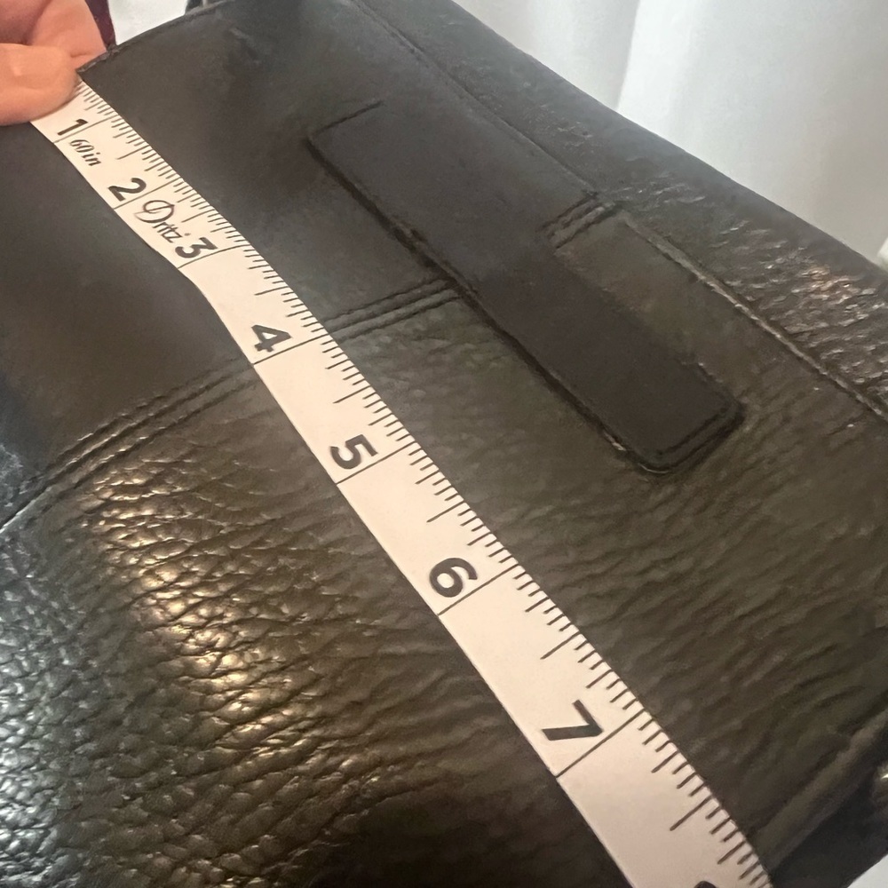 Fossil Bag Black Leather Crossbody Organizer Bag - Picture 9 of 9